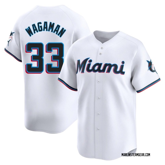 Youth Miami Marlins Eric Wagaman White Home Jersey - Limited