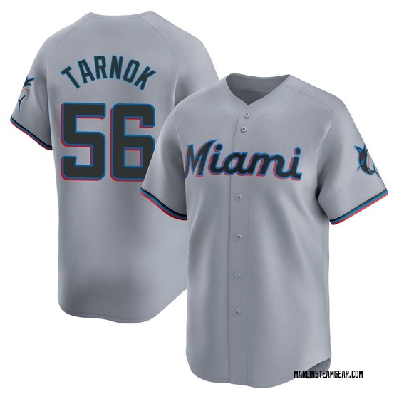 Youth Miami Marlins Freddy Tarnok Gray Road Jersey - Limited