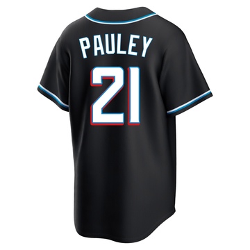 Youth Miami Marlins Graham Pauley Black Fashion Out Jersey - Replica
