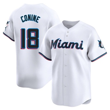 Youth Miami Marlins Griffin Conine White Home Jersey - Limited