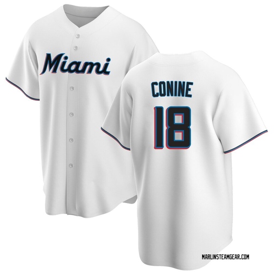 Youth Miami Marlins Griffin Conine White Home Jersey - Replica