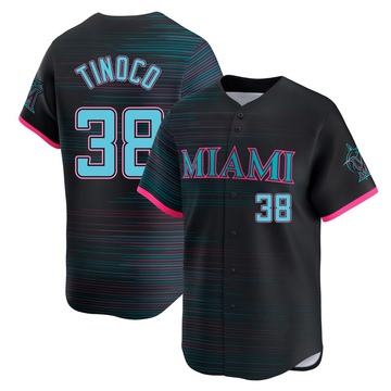 Youth Miami Marlins Jesus Tinoco Black 2025 City Connect Jersey - Limited