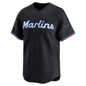 Youth Miami Marlins Jesus Tinoco Black Alternate Jersey - Limited