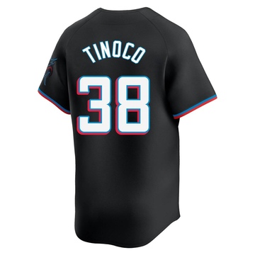 Youth Miami Marlins Jesus Tinoco Black Alternate Jersey - Limited