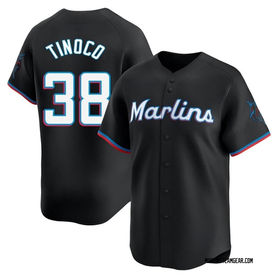 Youth Miami Marlins Jesus Tinoco Black Alternate Jersey - Limited
