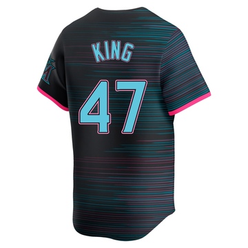 Youth Miami Marlins John King Black 2025 City Connect Jersey - Limited