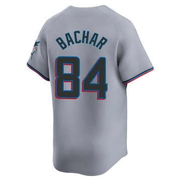 Youth Miami Marlins Lake Bachar Gray Road Jersey - Limited