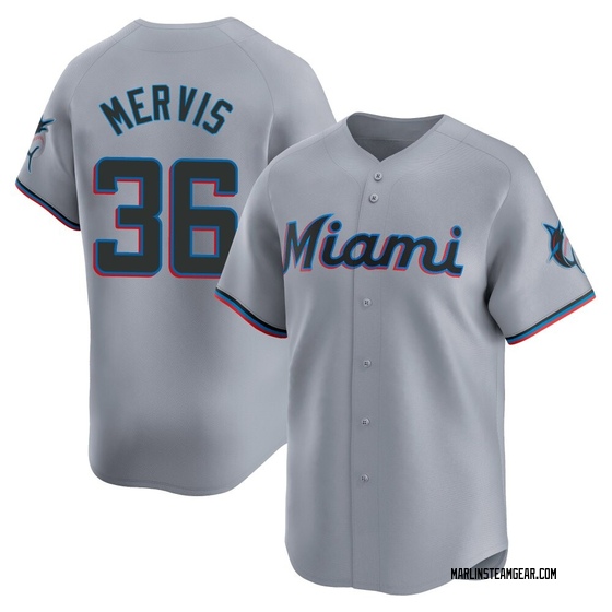 Youth Miami Marlins Matt Mervis Gray Road Jersey - Limited