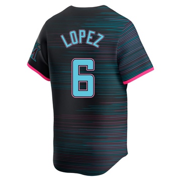 Youth Miami Marlins Otto Lopez Black 2025 City Connect Jersey - Limited