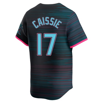 Youth Miami Marlins Owen Caissie Black 2025 City Connect Jersey - Limited