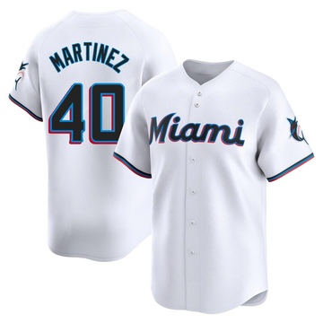 Youth Miami Marlins Seth Martinez White Home Jersey - Limited